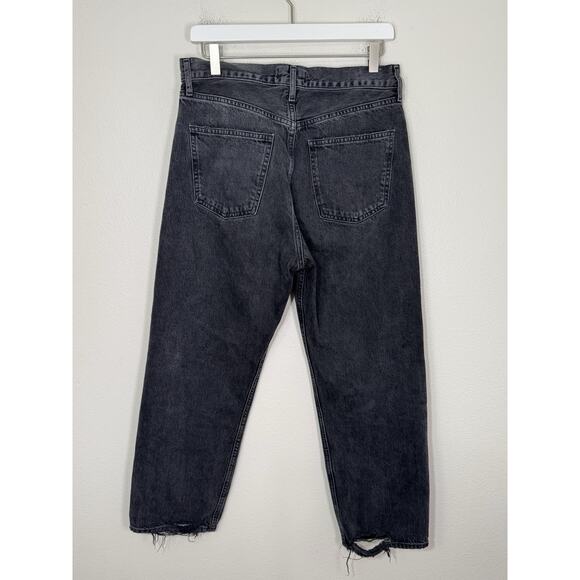 Agolde 90's Crop Jeans Mid Rise Loose Bound Straight Leg Button Fly, 28 - Picture 5 of 11